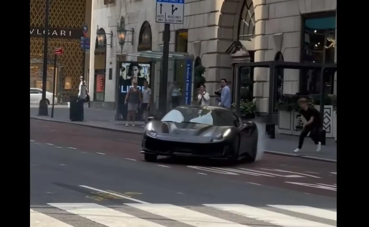 ferrari 488 pista drift new york