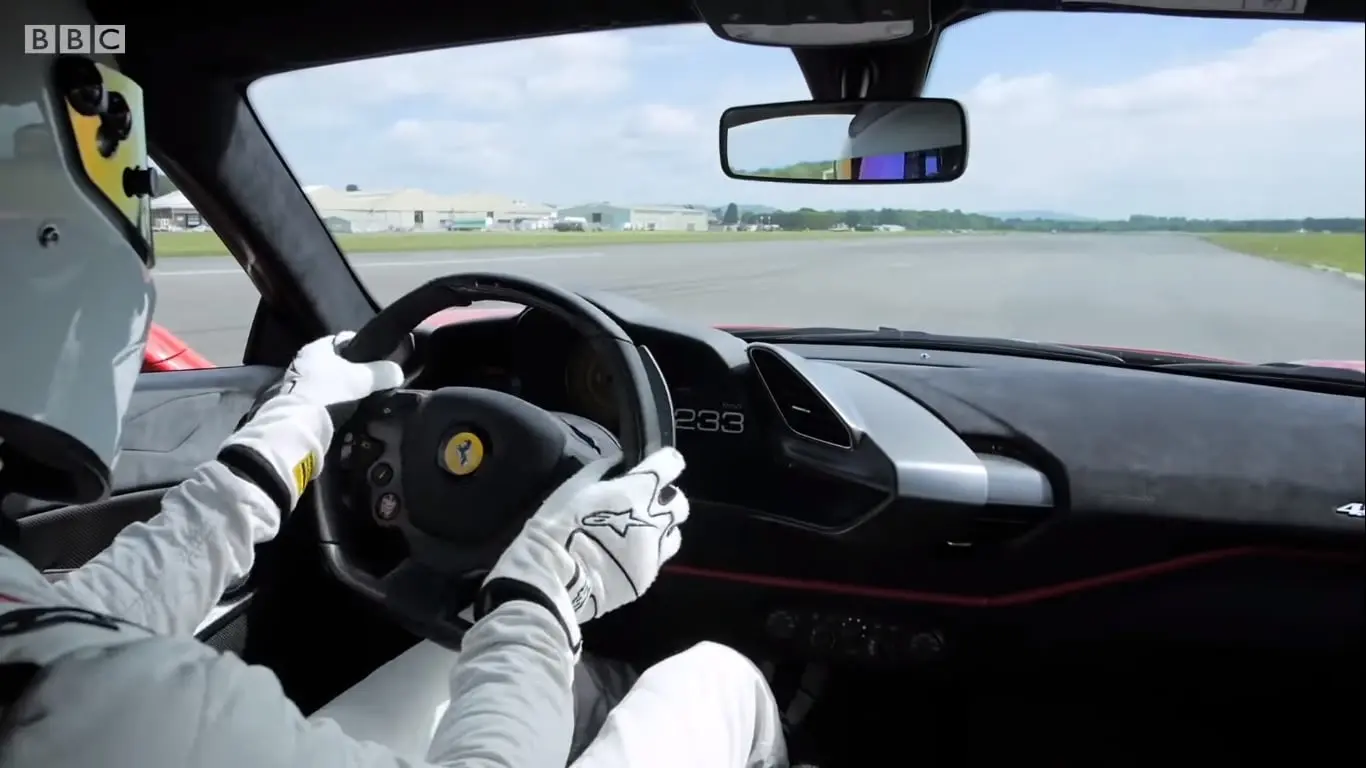 ferrari 488 pista top gear uk
