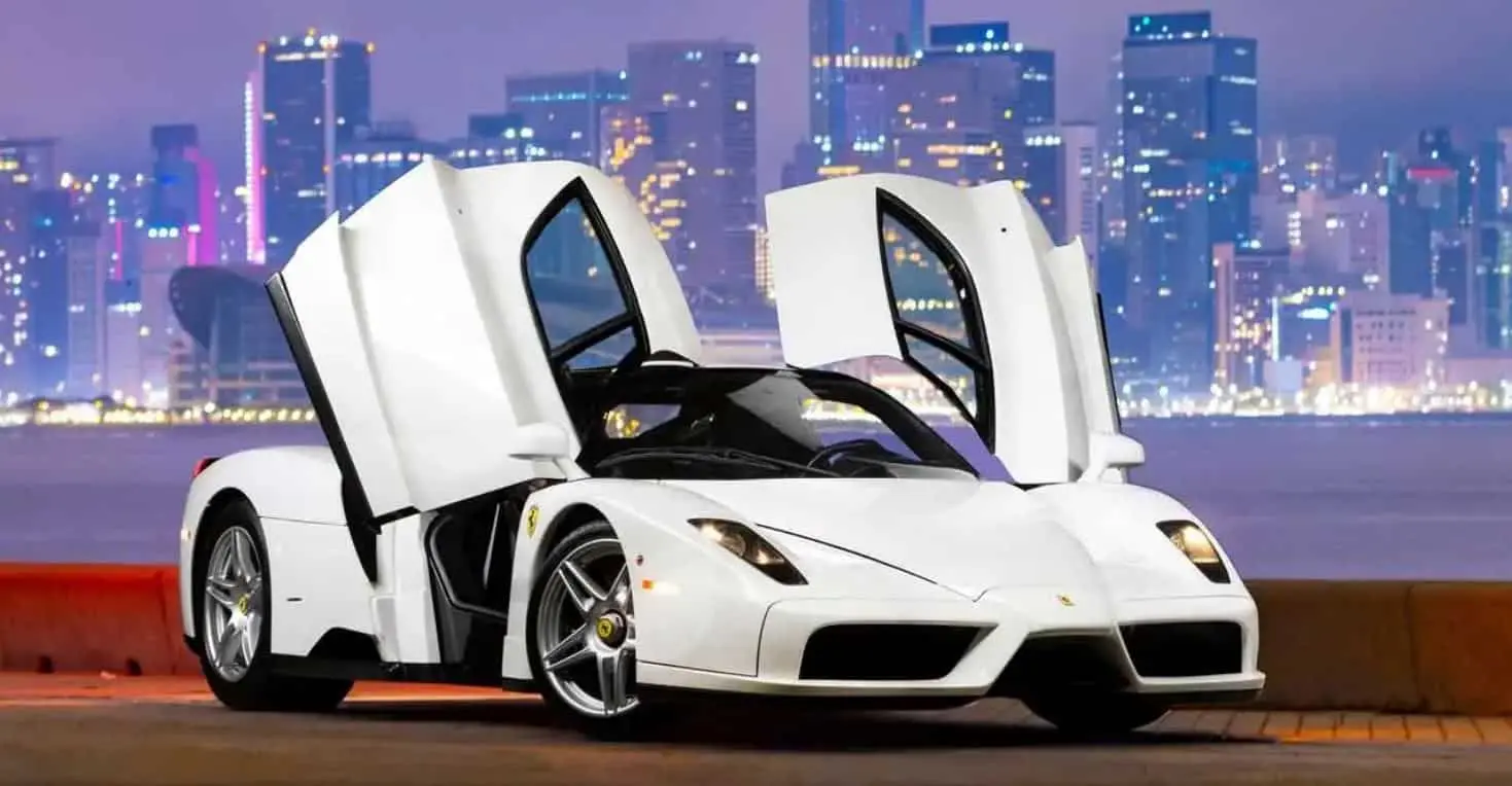 ferrari enzo bianca avus