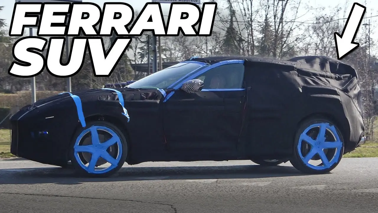 ferrari purosangue mule car