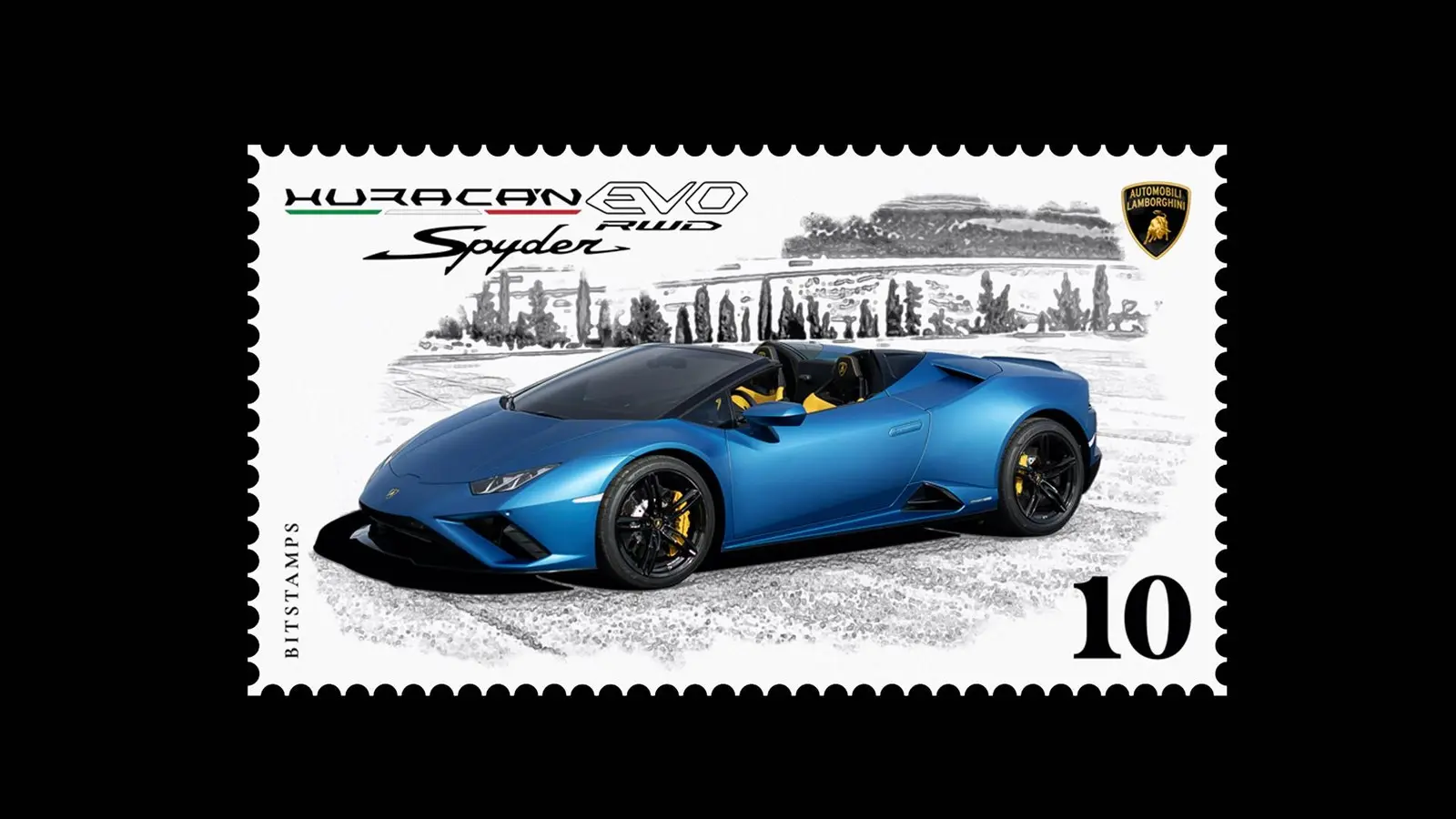 francobollo lamborghini