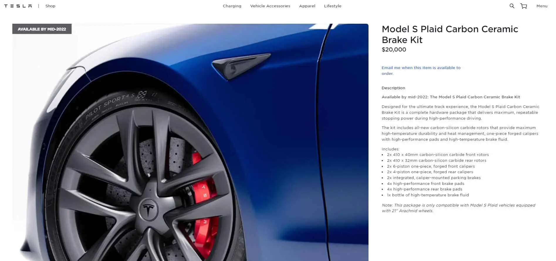 freni carboceramici tesla