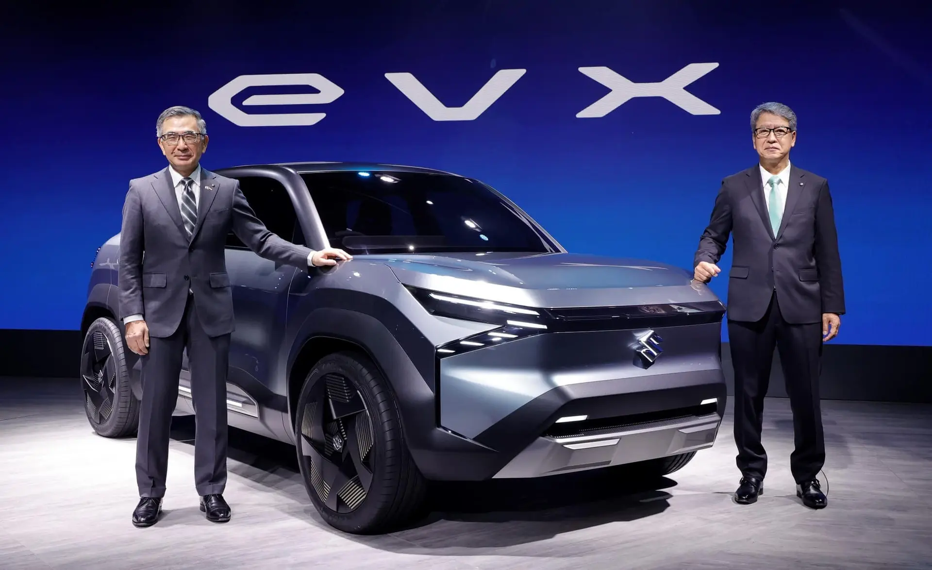 global premiere of concept electric suv evx at maruti suzuki pavilion auto expo 23