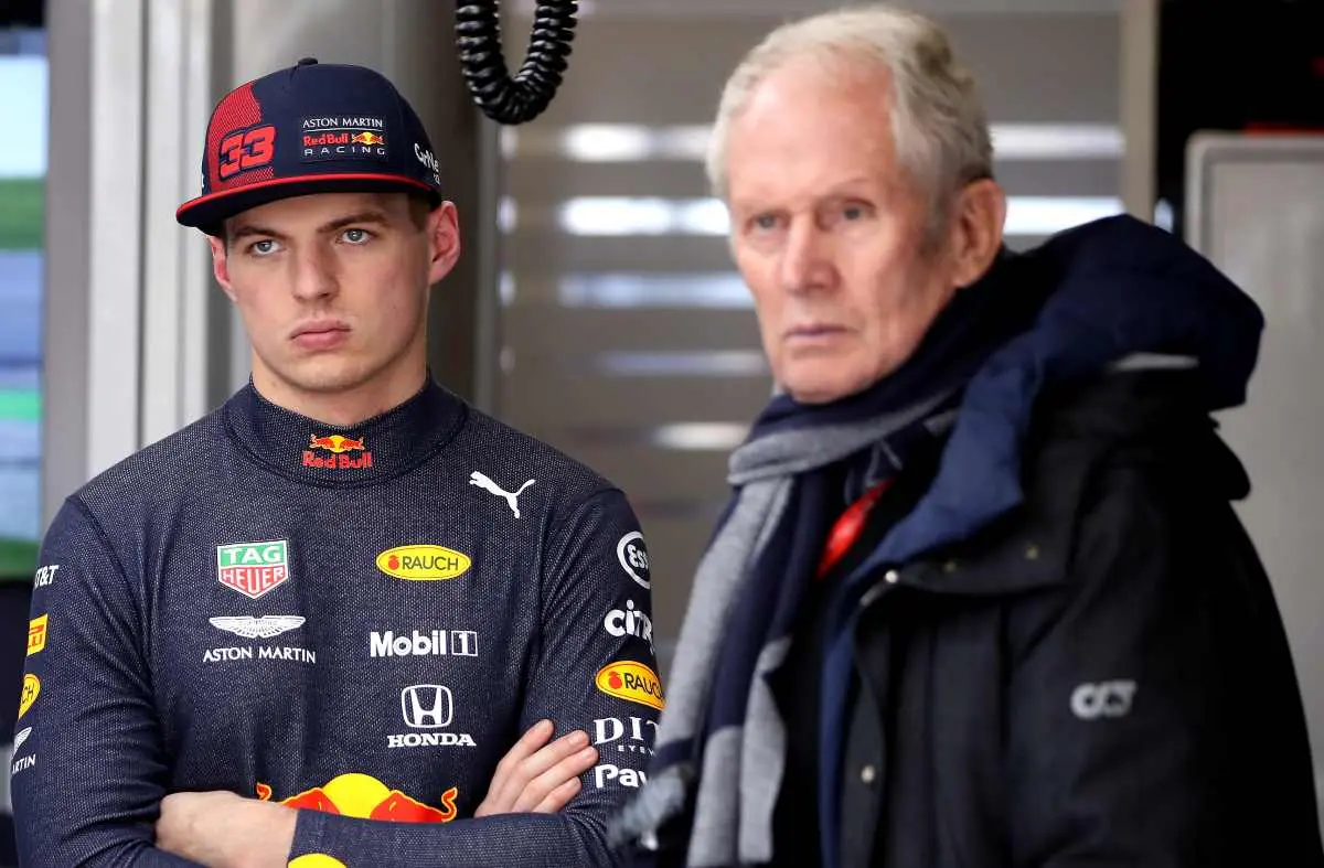helmut marko con max verstappen