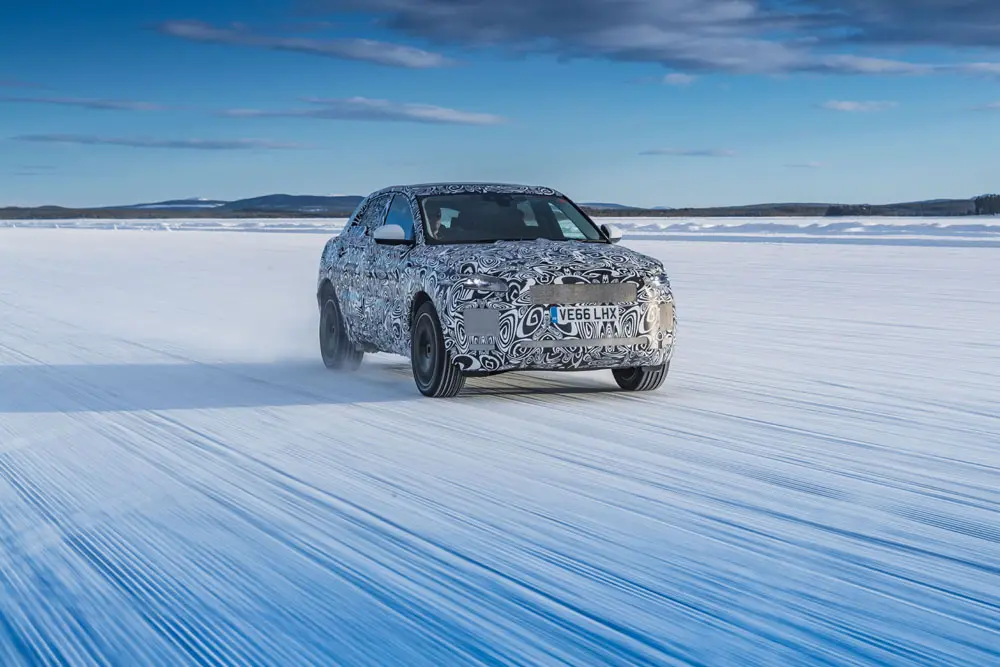jaguar e pace testing arjeplog