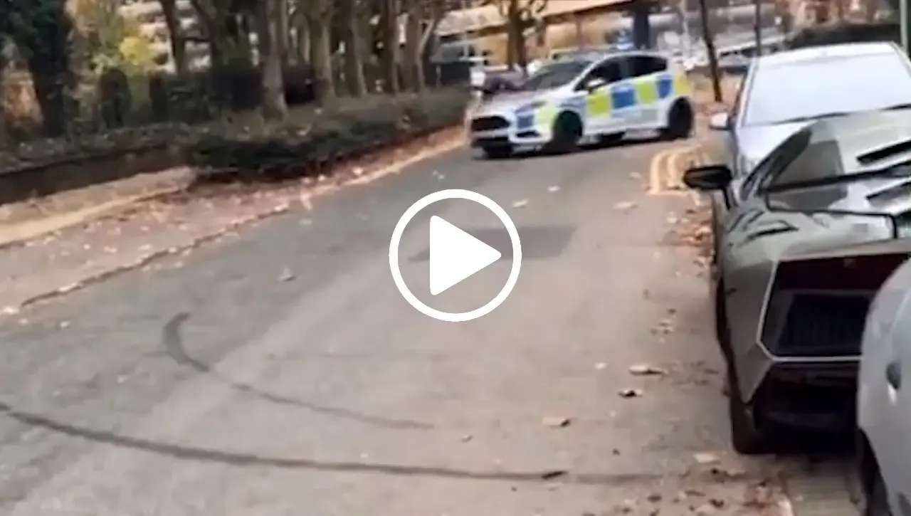 lamborghini escape from police