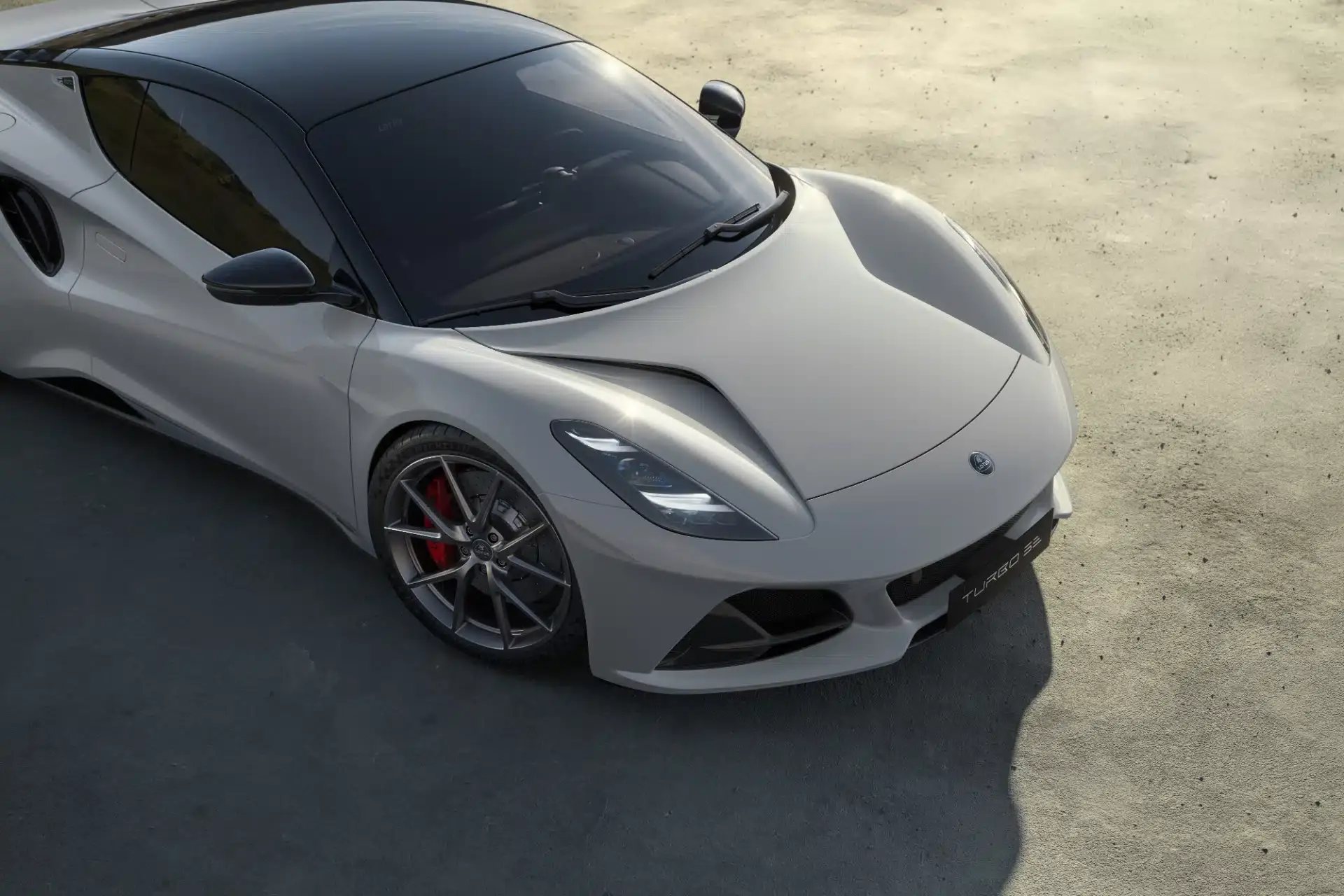 lotus emira turbo se zinc grey front