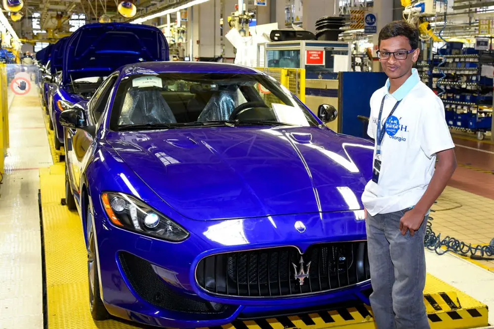 maserati make a wish italia waleed in linea di produzione granturismo sport 2017