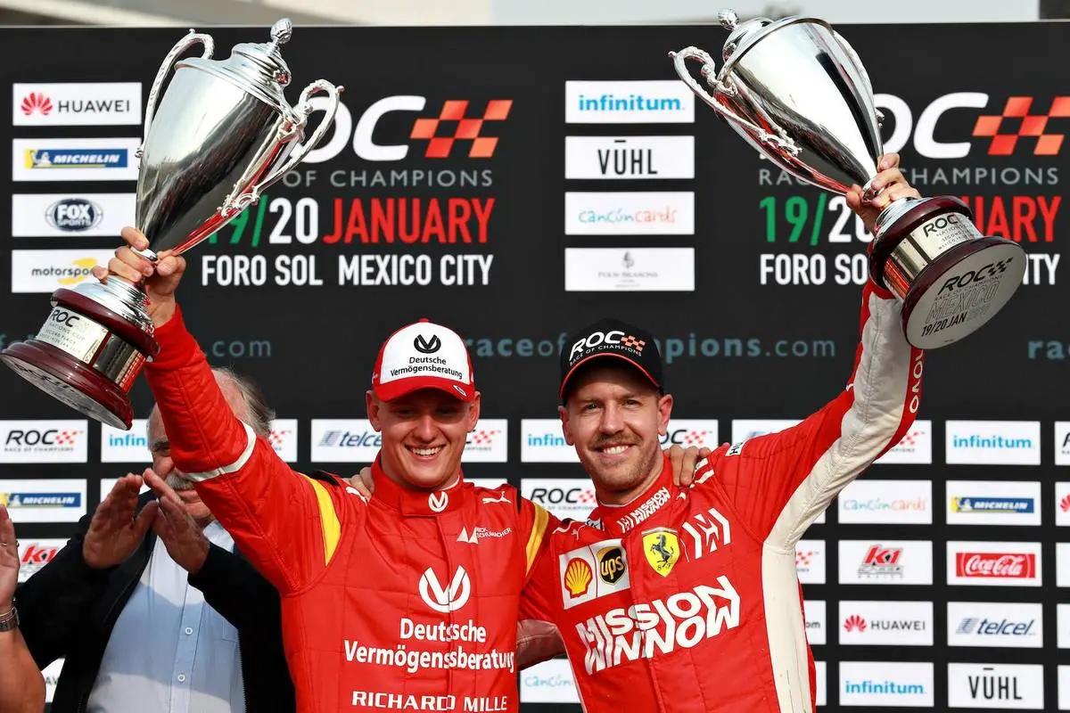 mick schumacher e sebastian vettel