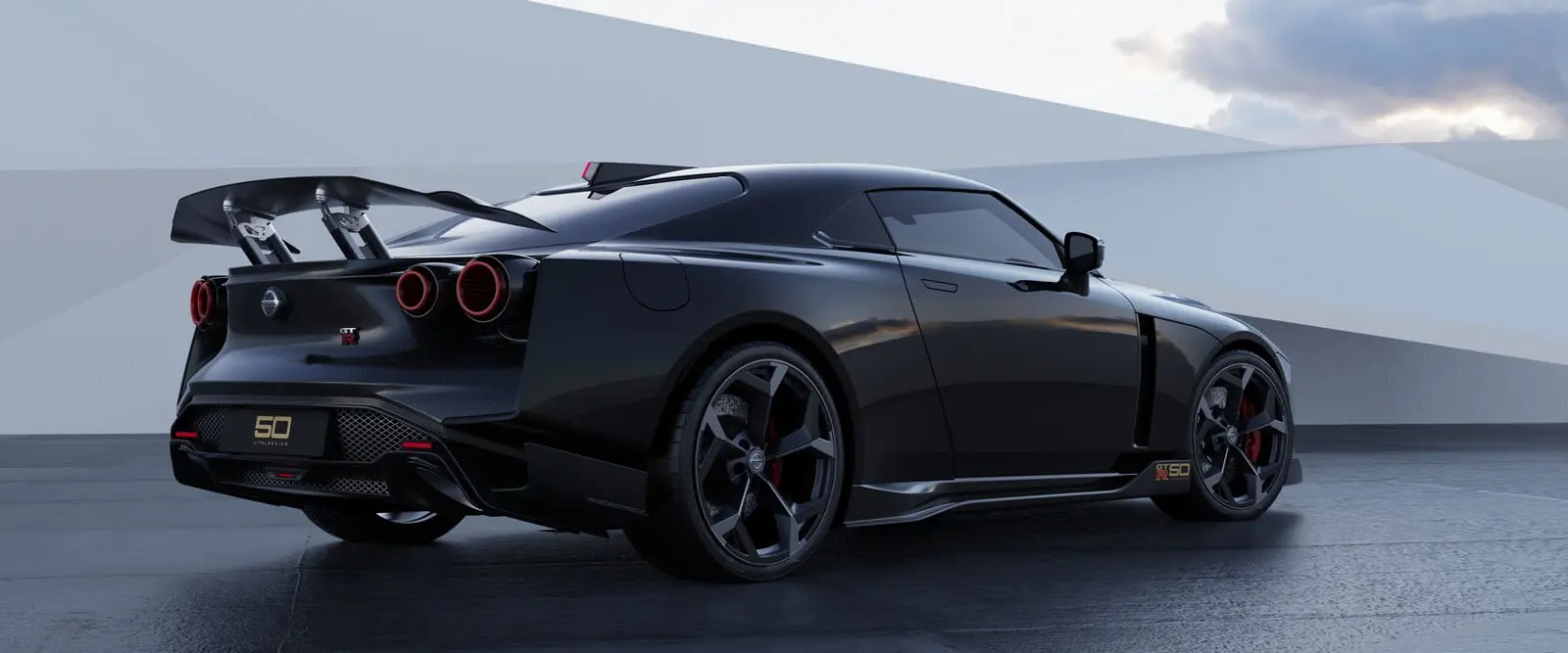 nissan gt r50 by italdesign production rendering black rr34
