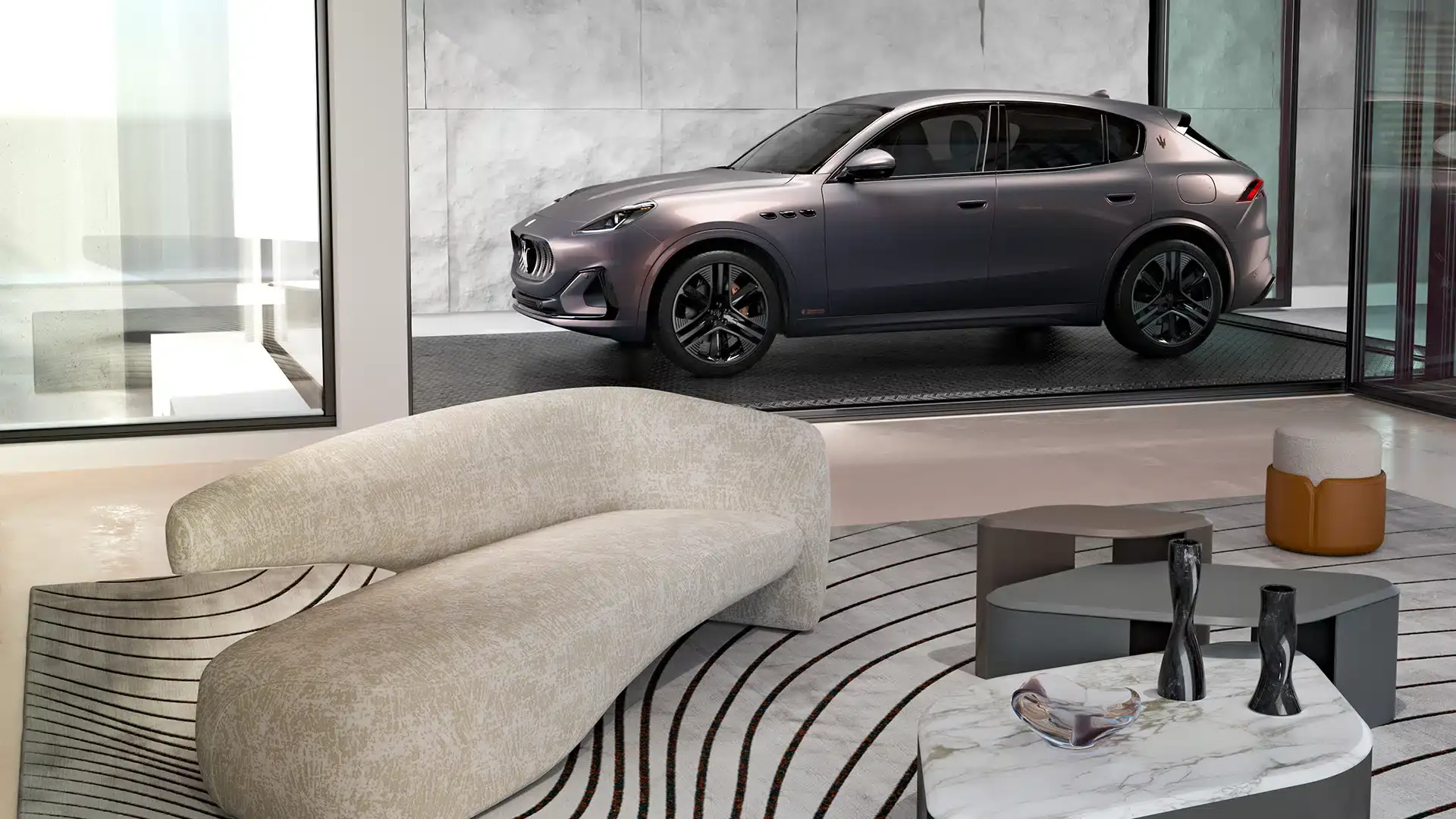 original 26058 maserati grecale giorgetti edition with the giorgetti maserati edition interior design collection 2