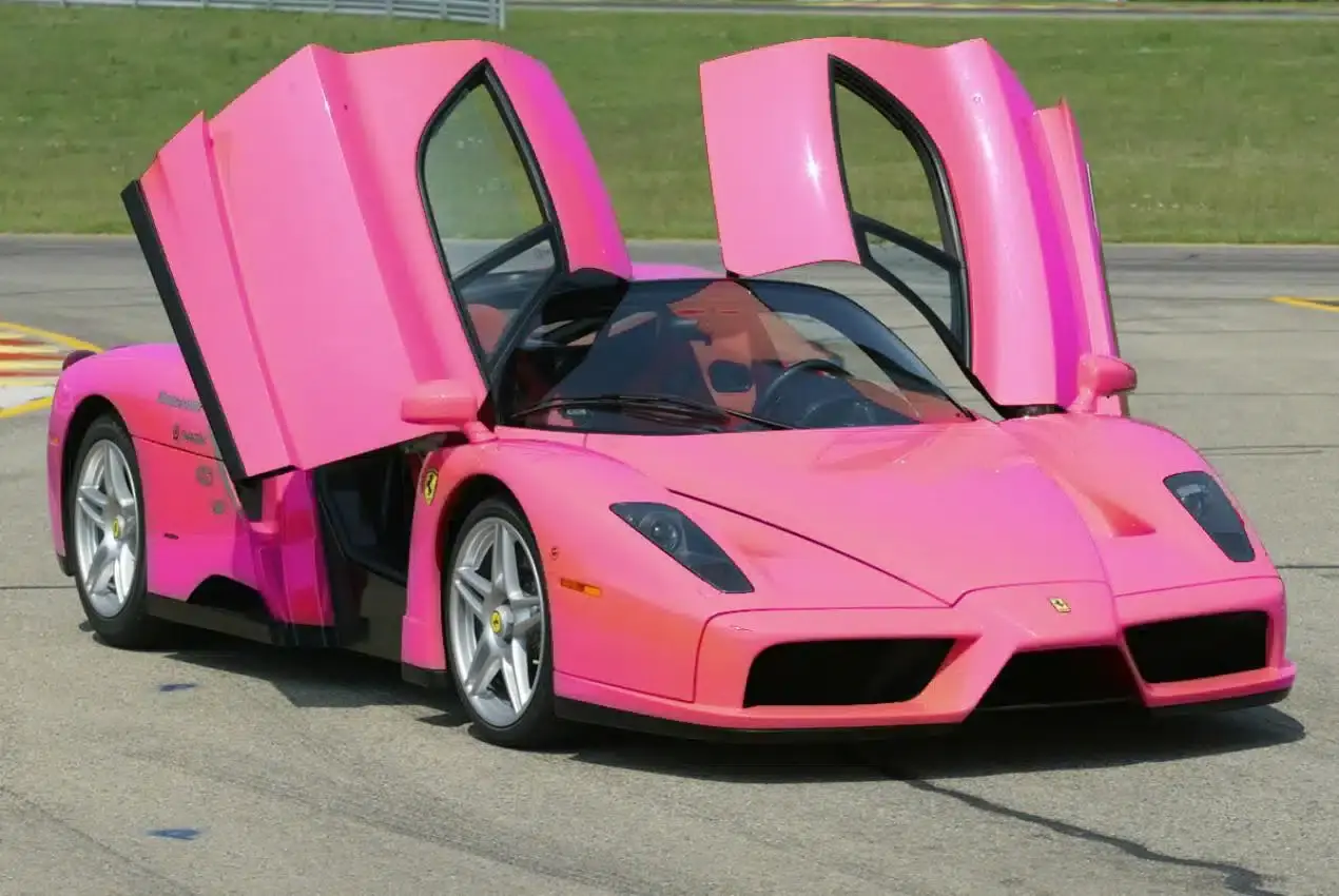 pink ferrari enzo