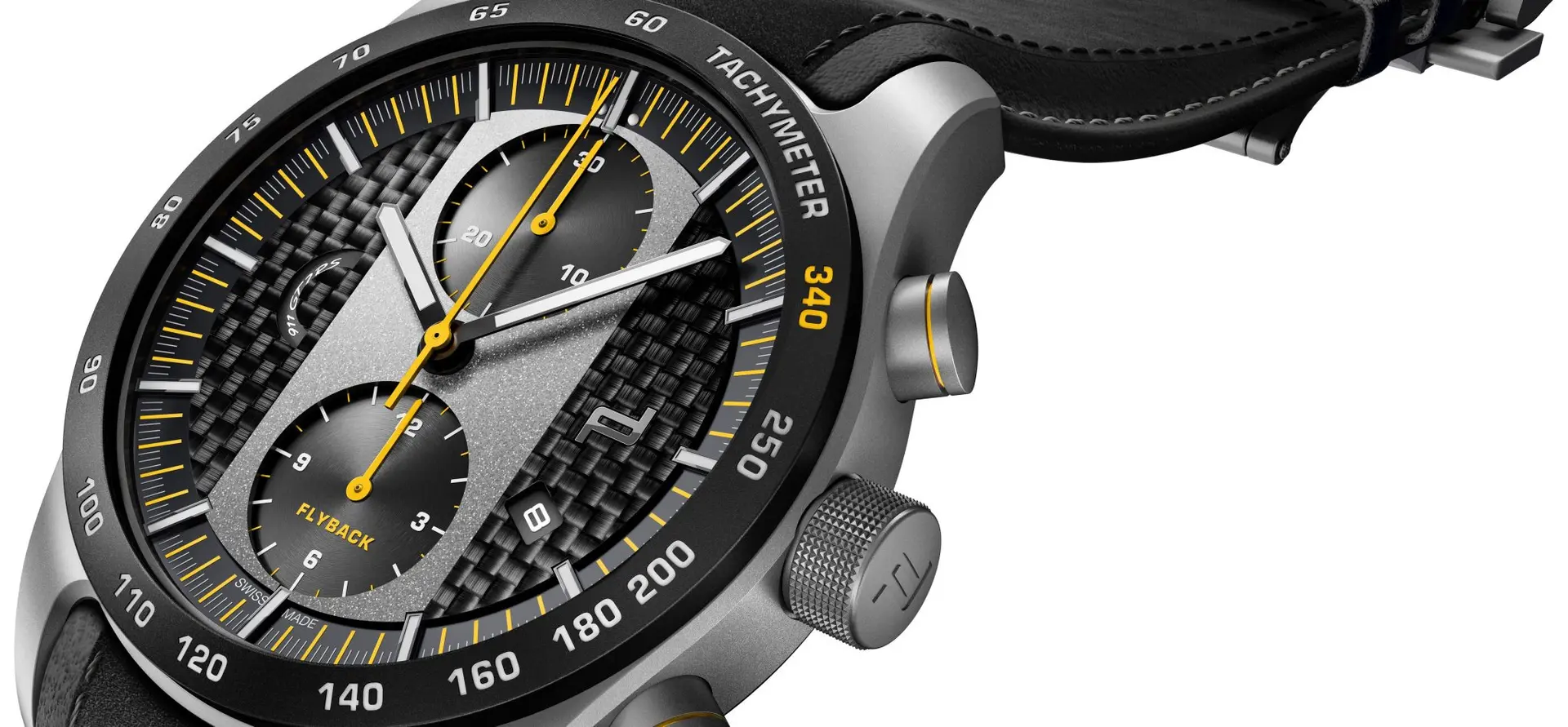 porsche design chronograph 911 gt2 rs side view