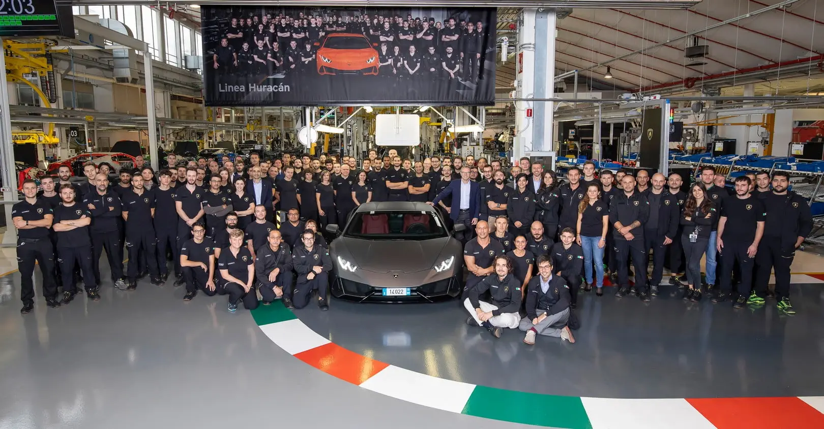 record produzione lamborghini huracan