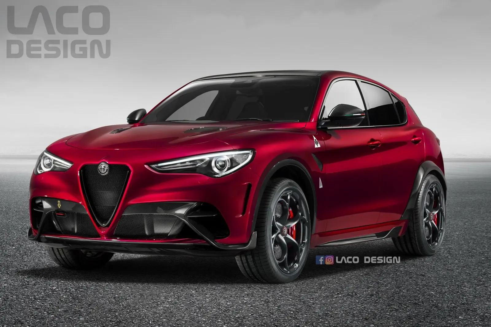 render alfa romeo stelvio gta