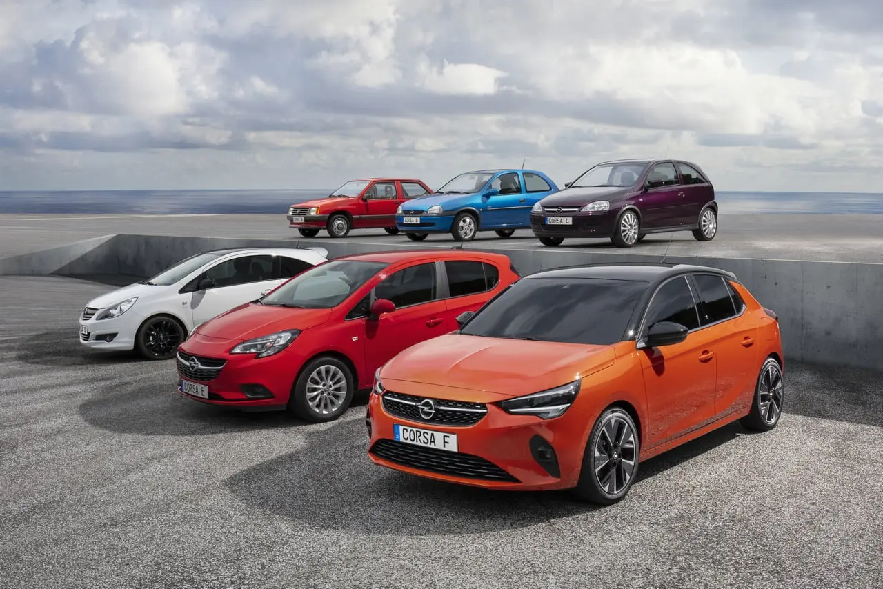 six generations opel corsa 508033