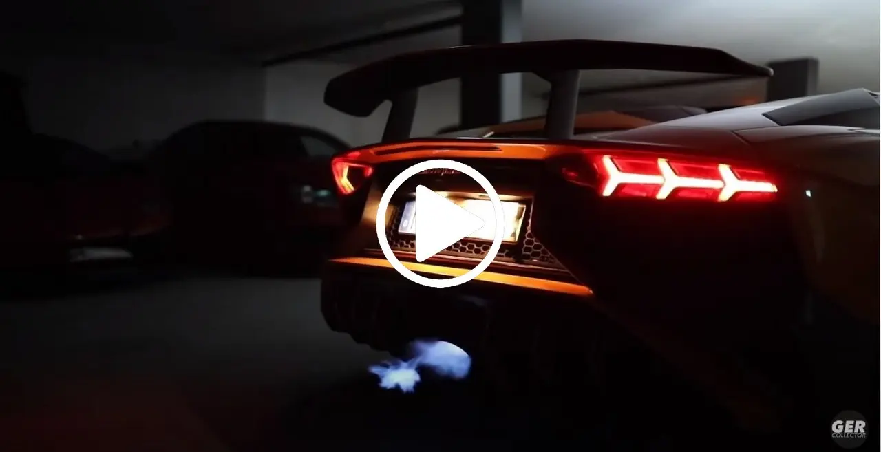 sound lamborghini aventador sv roadster