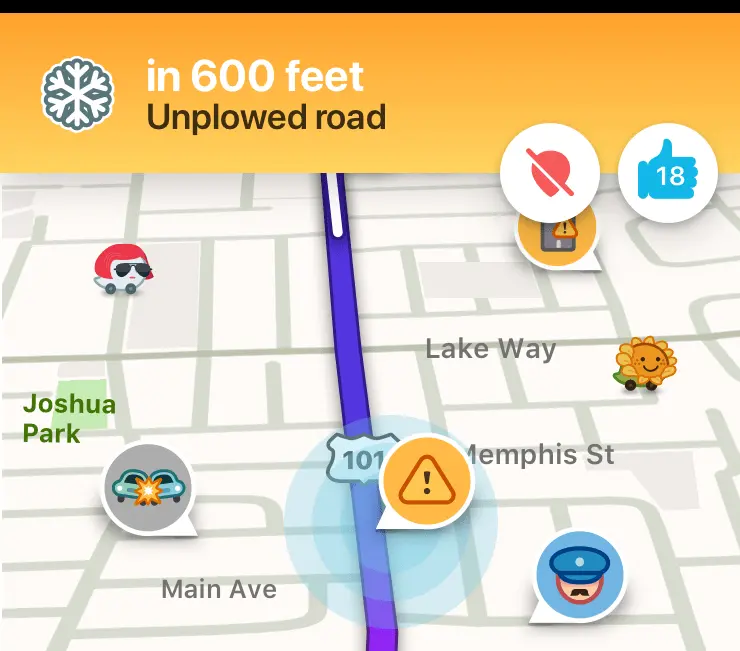 unpload road alerter