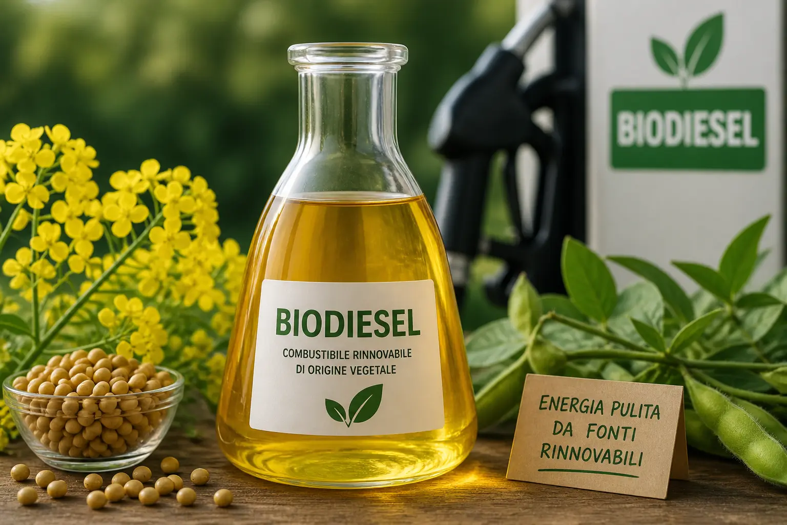 Immagine generata con ChatGPT di un biodiesel