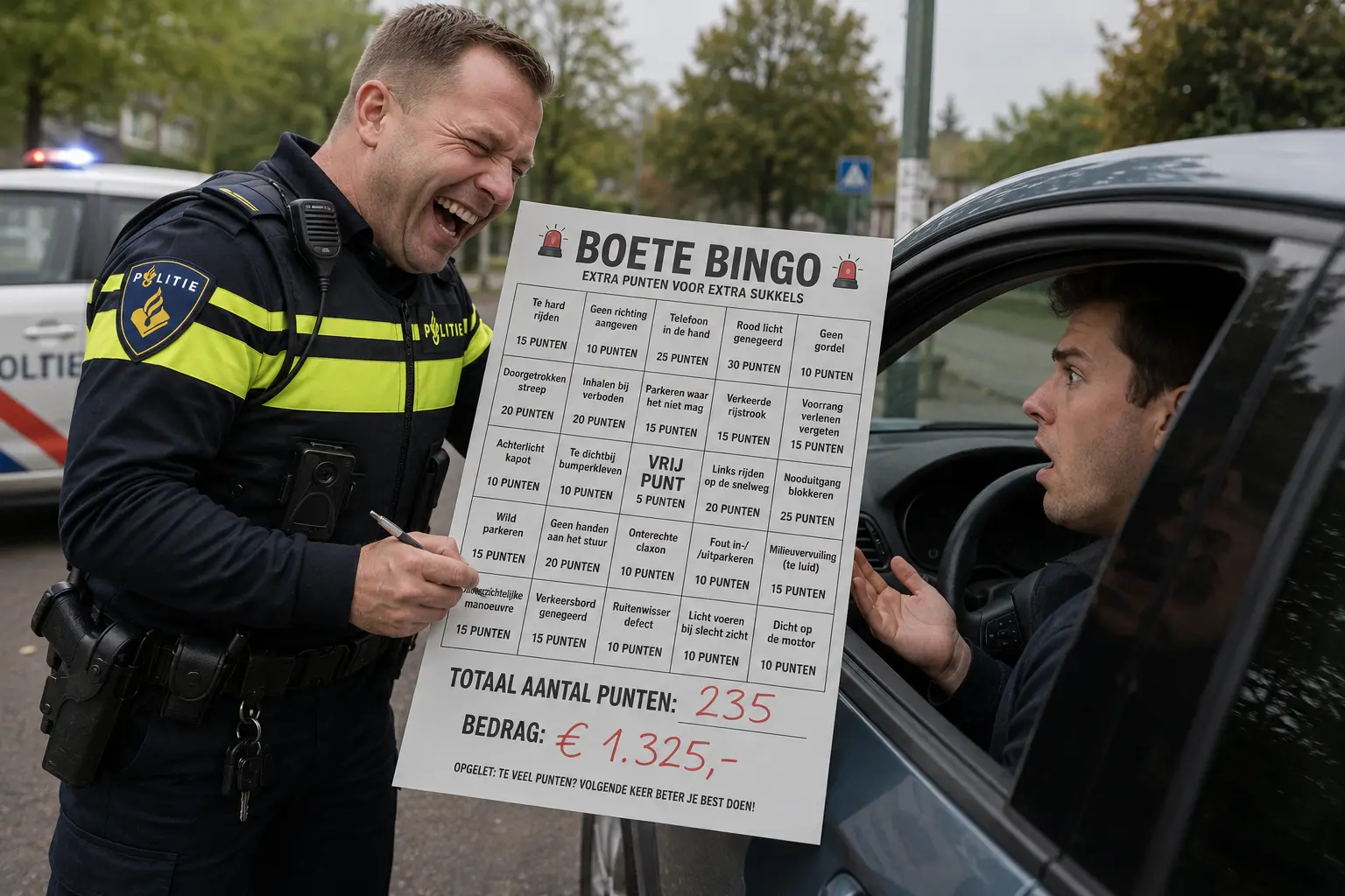 Punten op rijbewijs