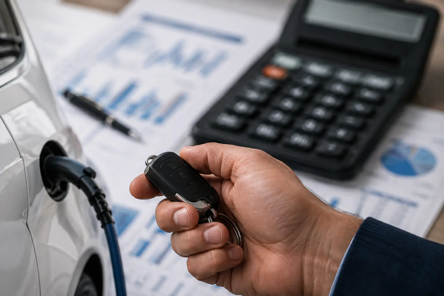 20 Autosleutel bij laadpunt en financiële planning