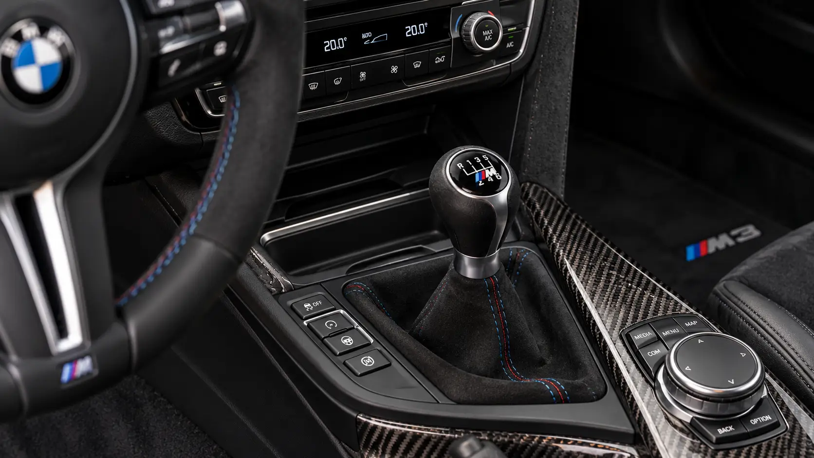 BMW M3 Handgeschakelde Cockpitdetails