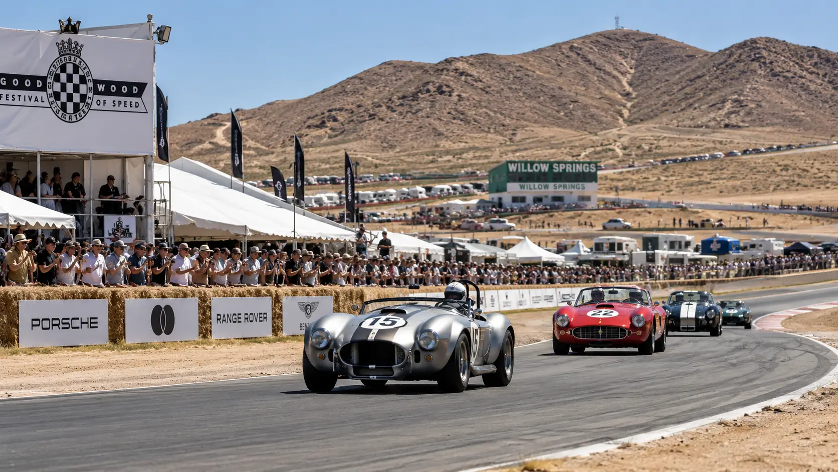 Klassieke racewagens op Willow Springs