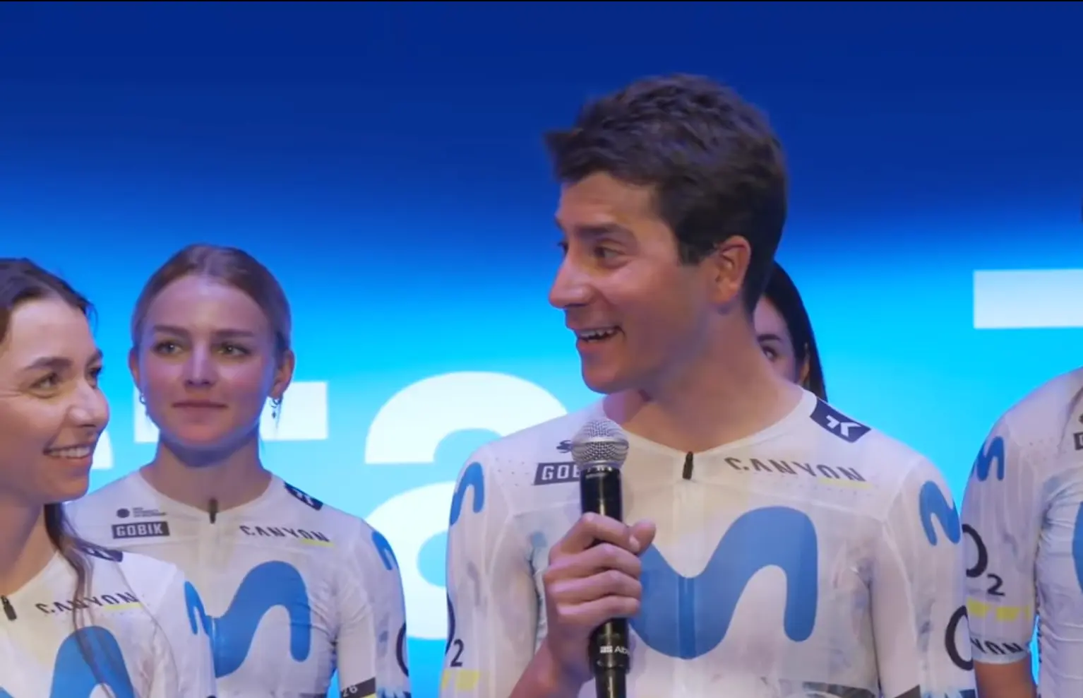 Cian Uijtdebroeks, en la presentación de Movistar Team para 2026