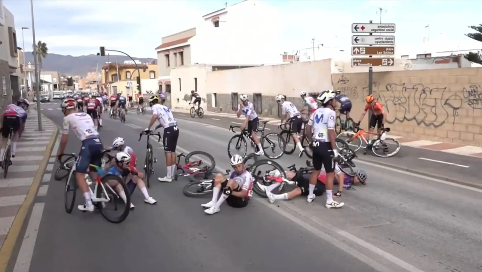Movistar Team caída
