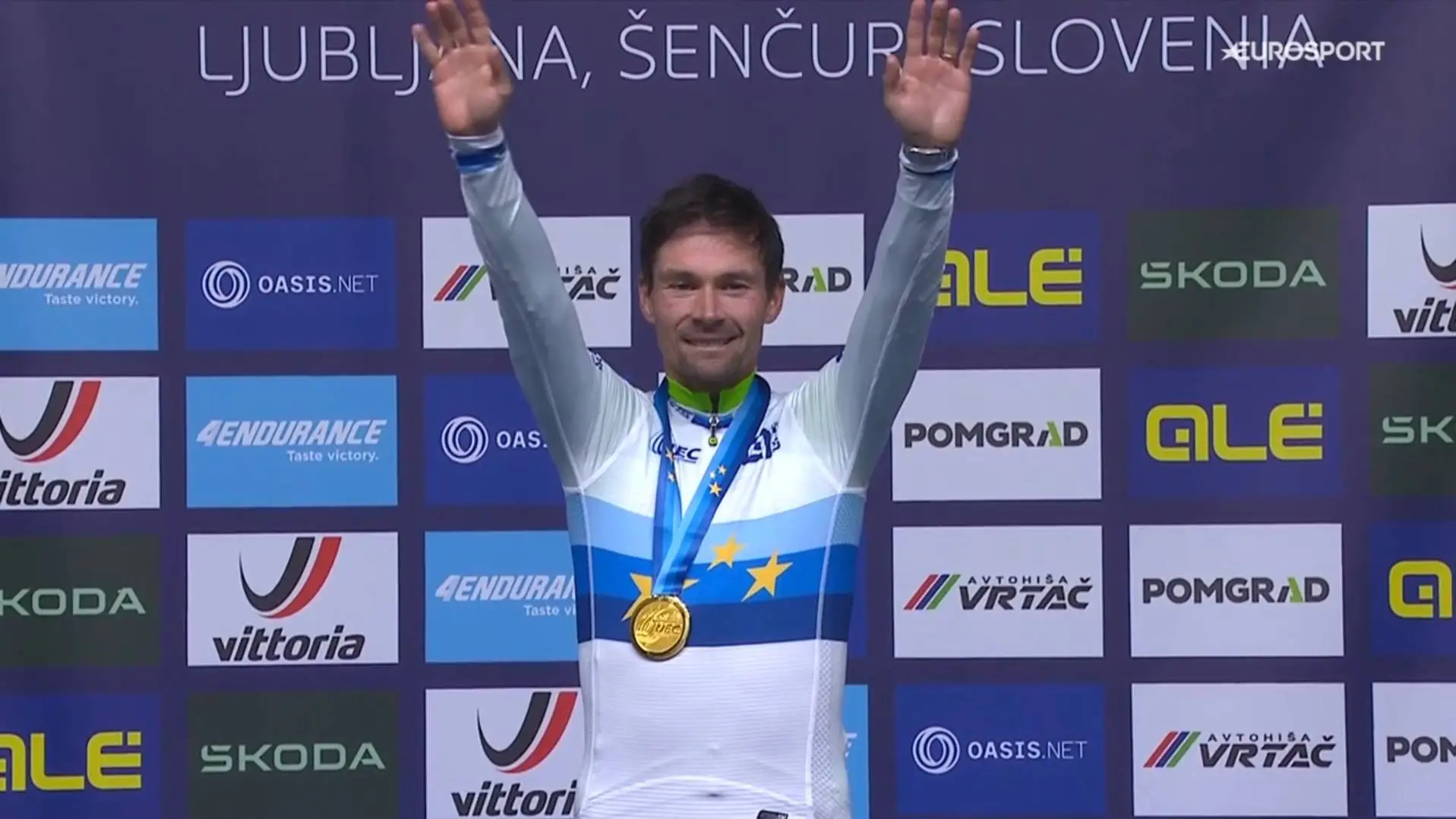 Primoz Roglic gana el Campeonato de Europa Contrarreloj 2026.