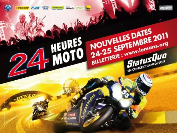 24 heures moto le mans 2011 poster