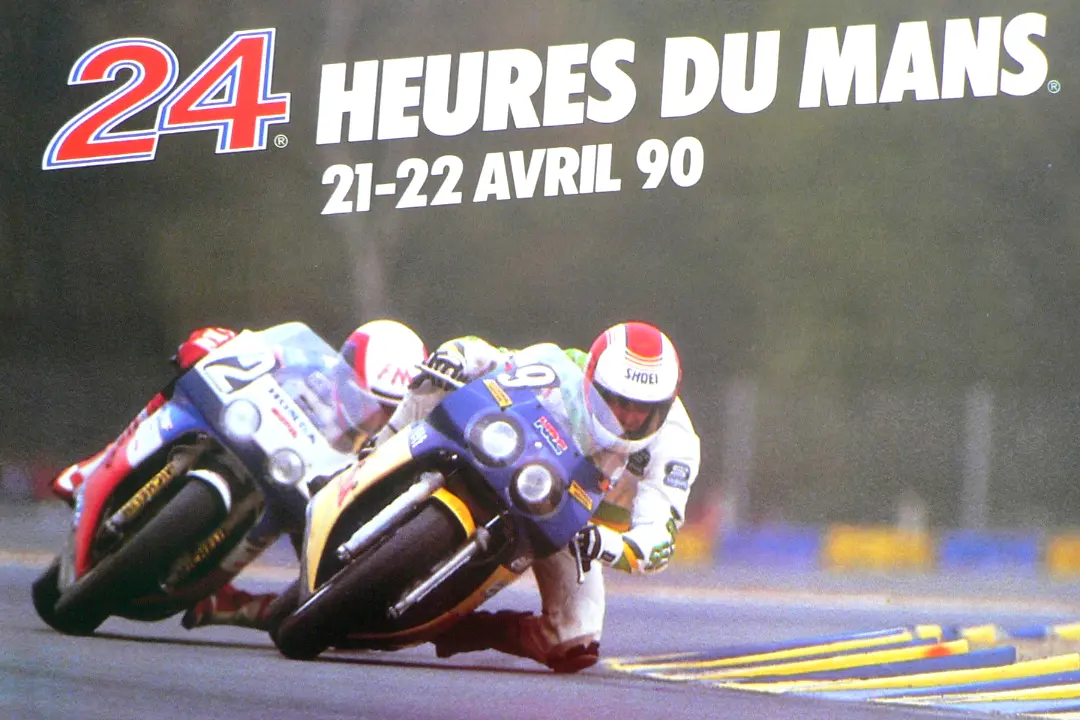 affiche 24 h motos 1990
