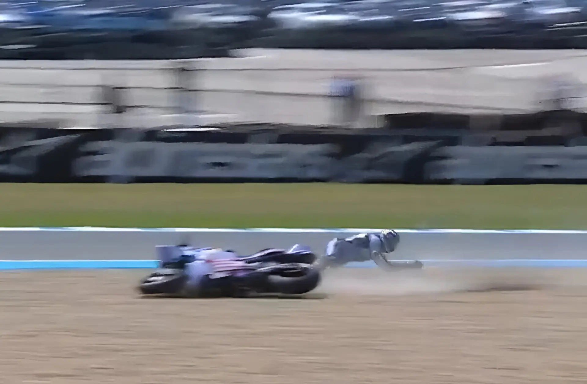 am73 crash practice motogp jerez 1