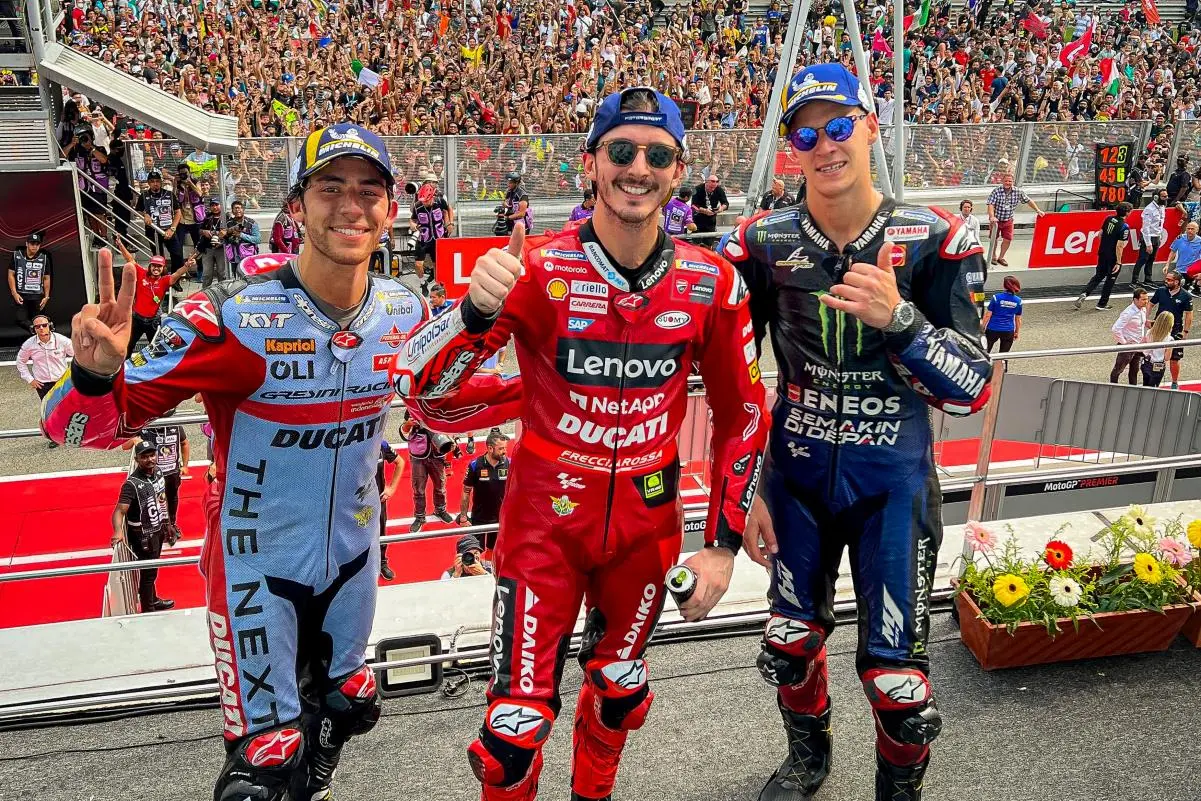 bagnaia quartararo bastianini motogp