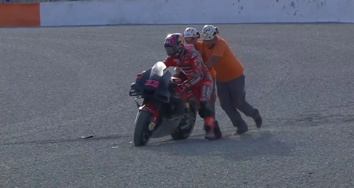 bastianini crash test motogp