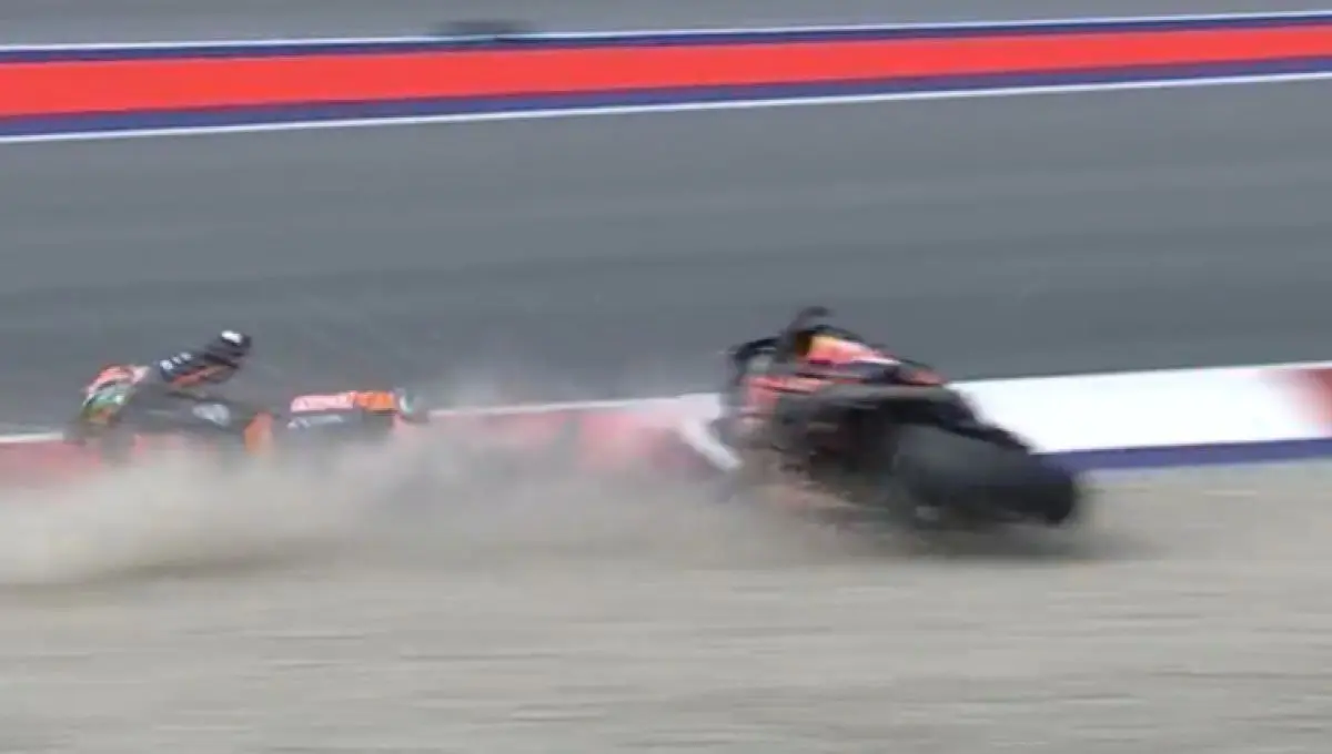 binder crash p2 motogp austria