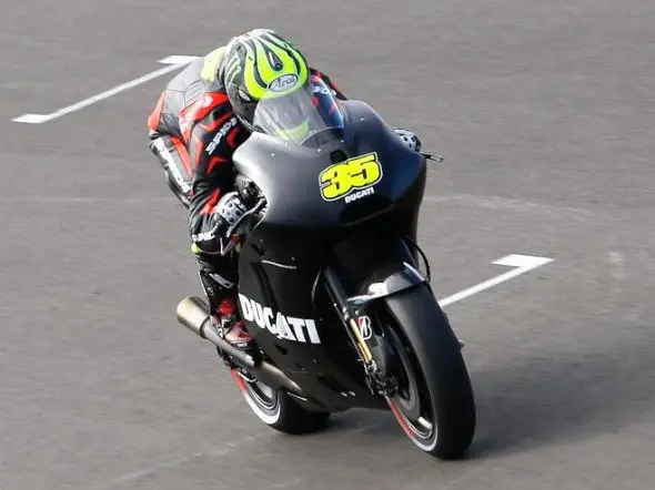 cal crutchlow ducati test valencia 2013