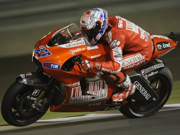 casey stoner qualifiche motogp losail pole