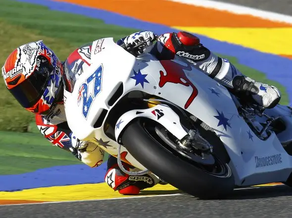 casey stoner valenciatest day2