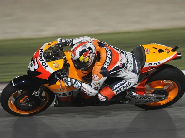 dani pedrosa action losail motogp 2009