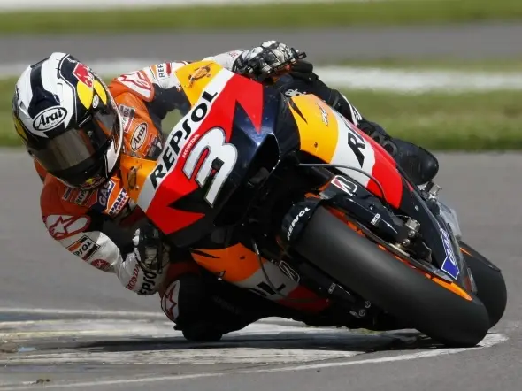dani pedrosa repsol honda donington 2009