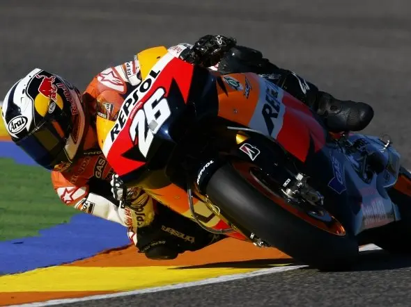 dani pedrosa valencia test 2010