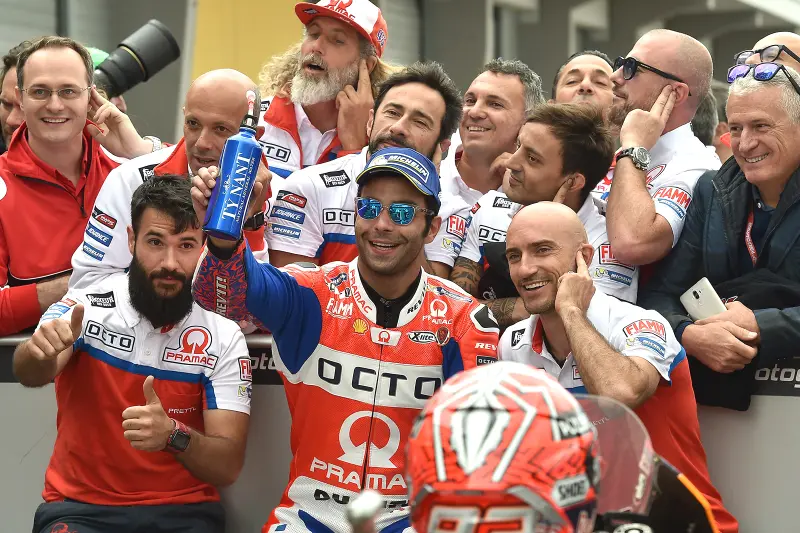 danilo petrucci first row sachsenring