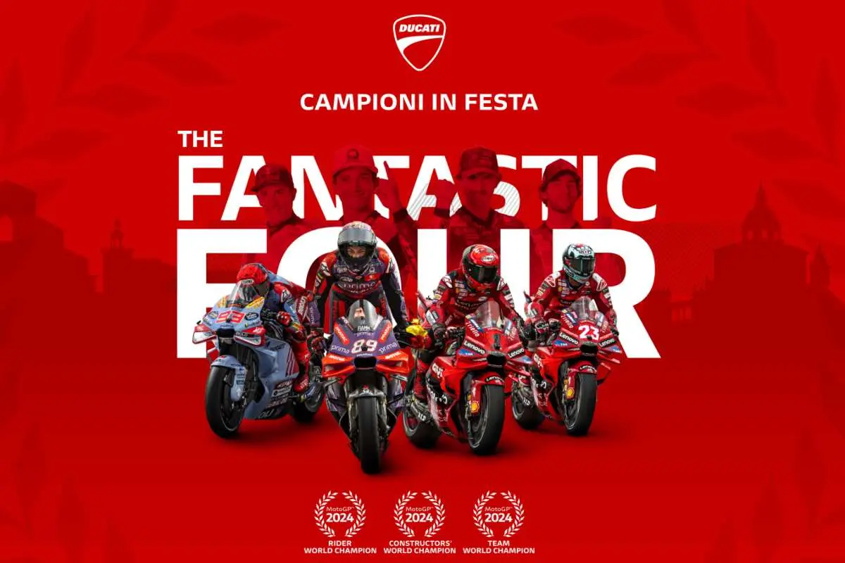 ducati campioni in festa