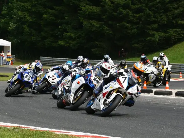 idm superbike action salzburgring 2010 chicane