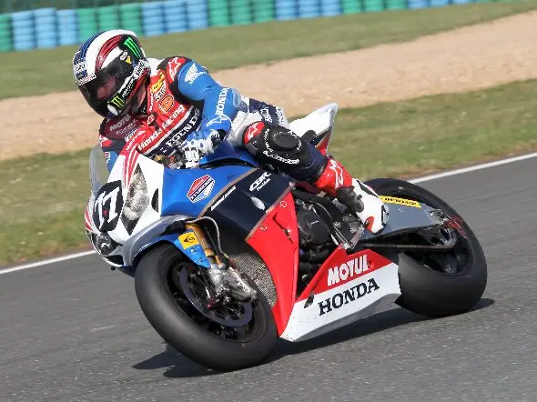 john mcguinness honda tt legends magny cours 2012
