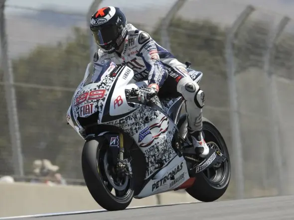 jorge lorenzo qualifiche motogp laguna seca 2010