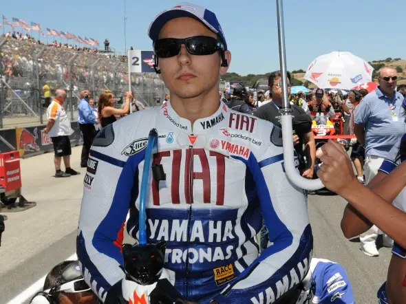 jorge lorenzo starting grid laguna seca