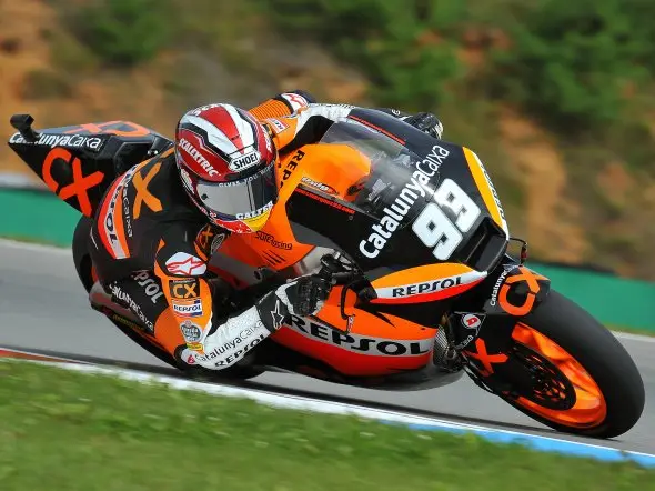marc marquez moto2 brno post 2011