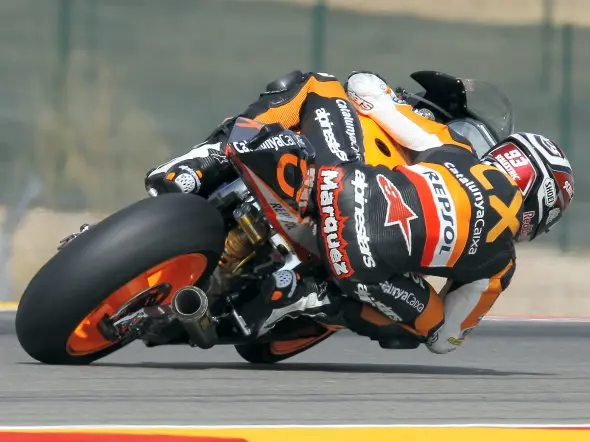 marc marquez warm up aragon 2011